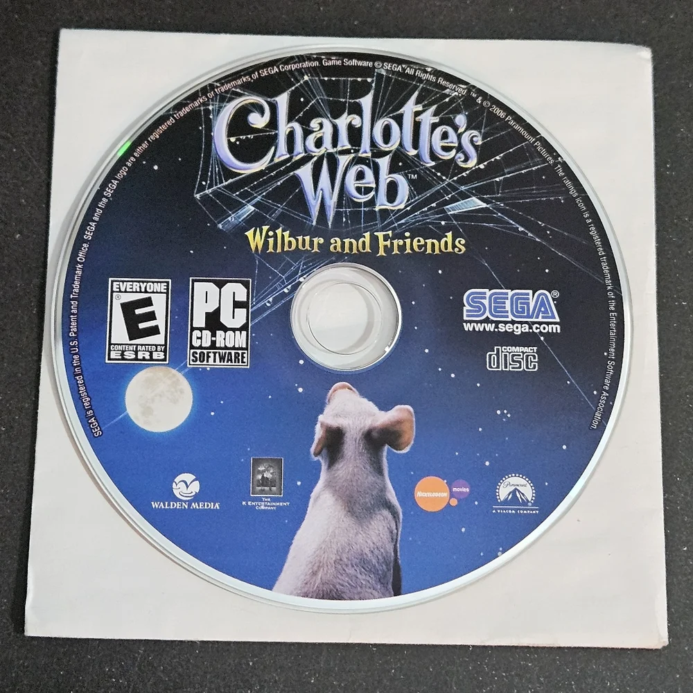 Charolette's Web Wilbur & Friends game PC CD-ROM Disc Only